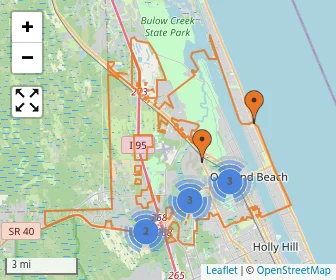 Area schools map